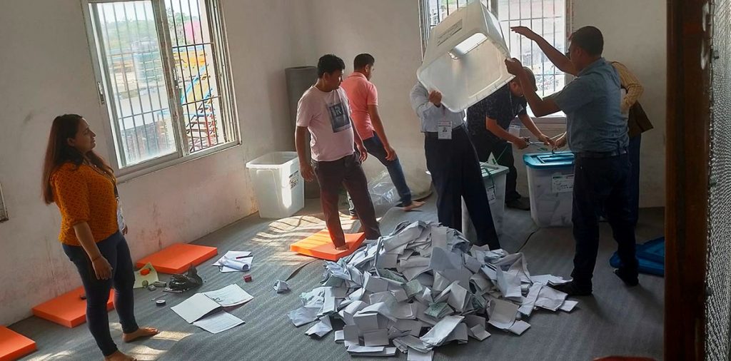 Counting of votes of Birgunj Metropolitan City Counting of votes of Birgunj Metropolitan City